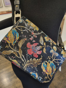 Flower Leather Handbag